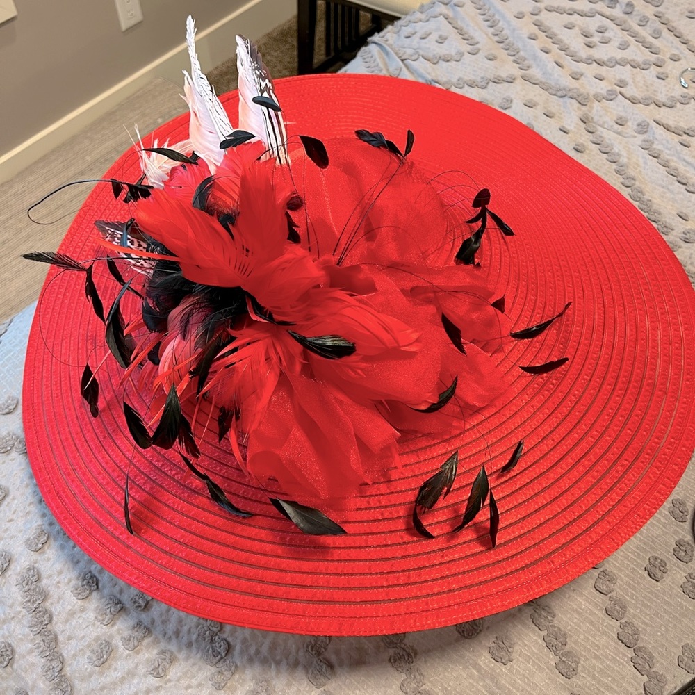 Custom Red Derby Hat